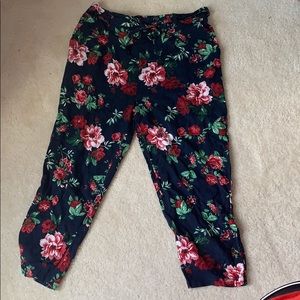 Floral Paperbag Pants